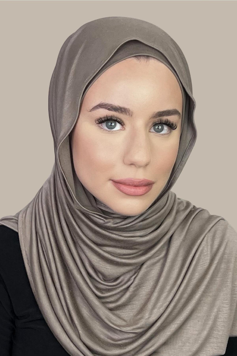Premium Jersey hijab-Sandstone