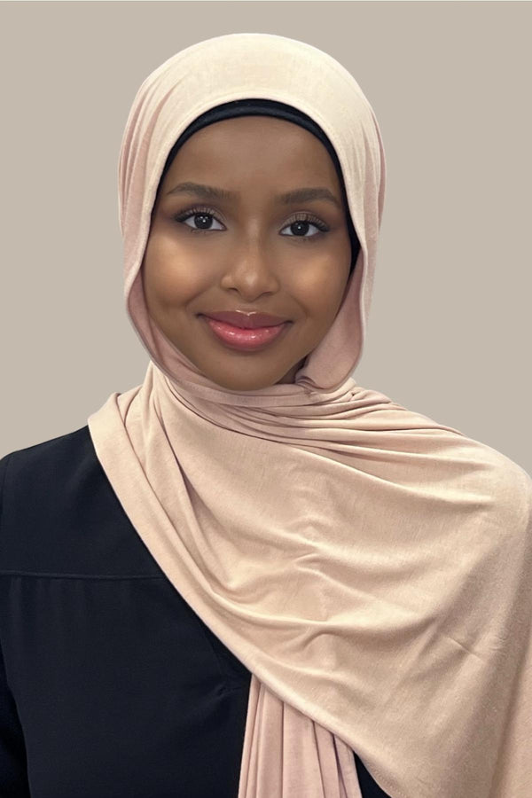 Classic Jersey Hijab-Warm Taupe