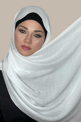 Cotton Modal Hijab-White