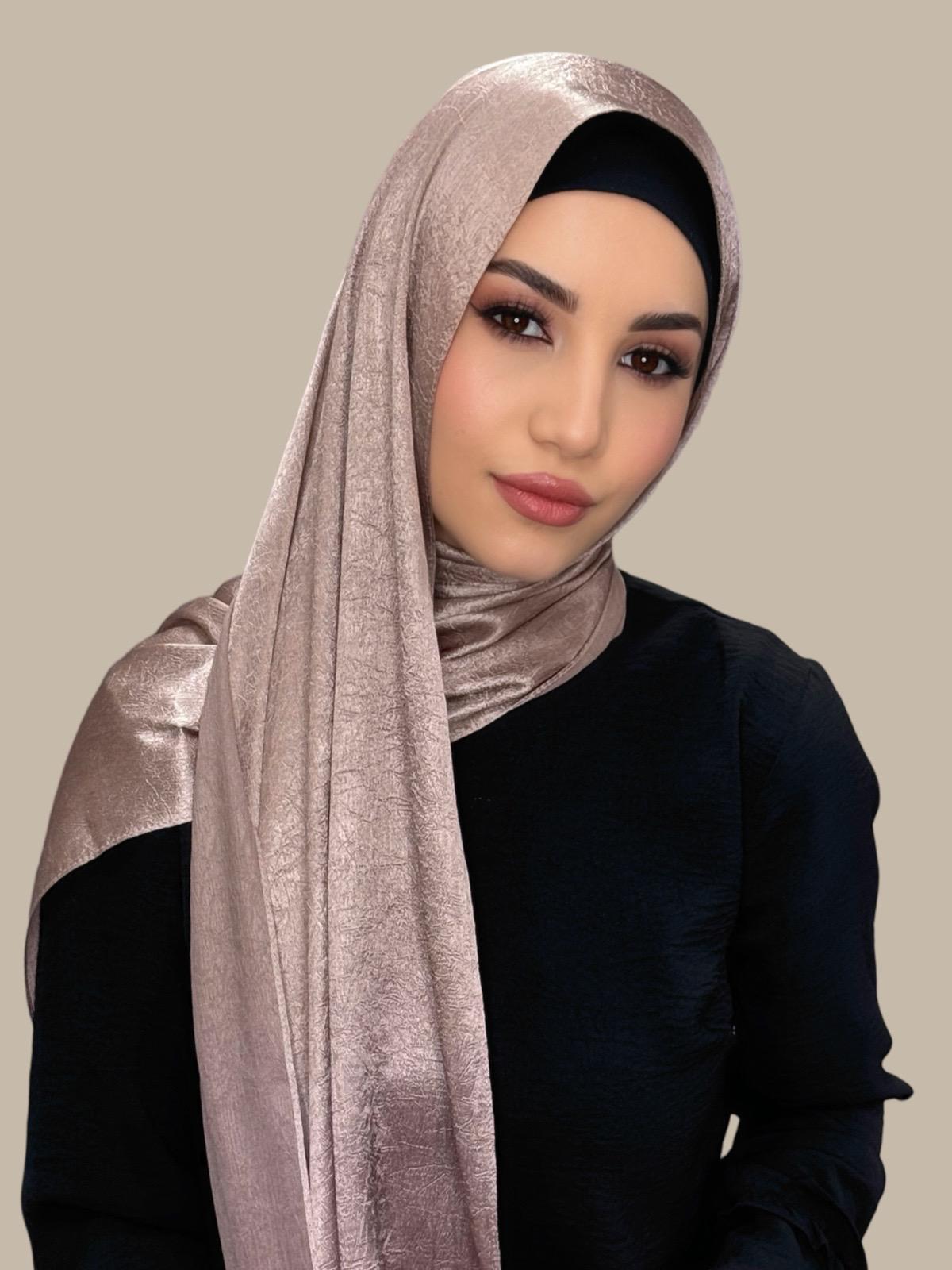 Classic Satin Hijab-Dusty Pink