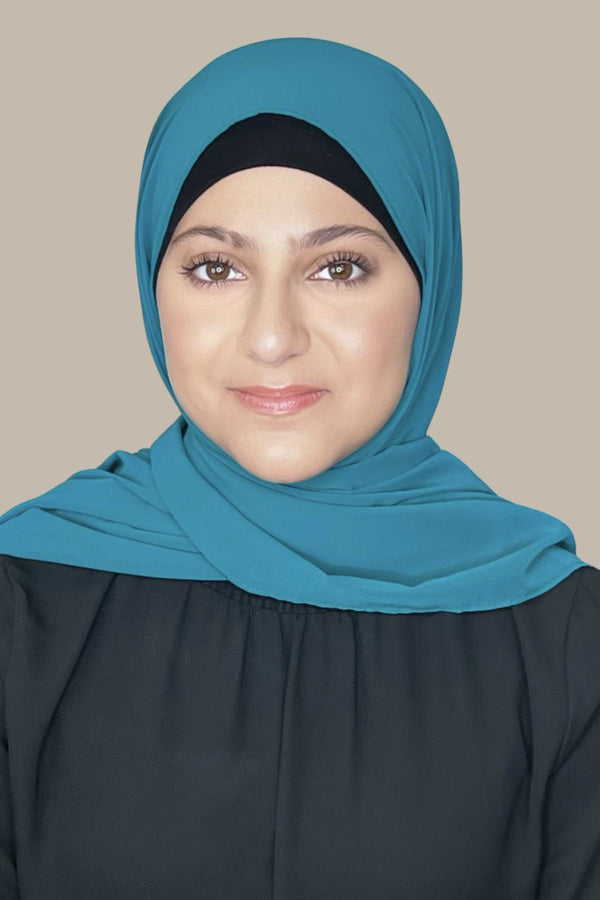 Modish Girl Luxury Chiffon Hijab-Sea Green