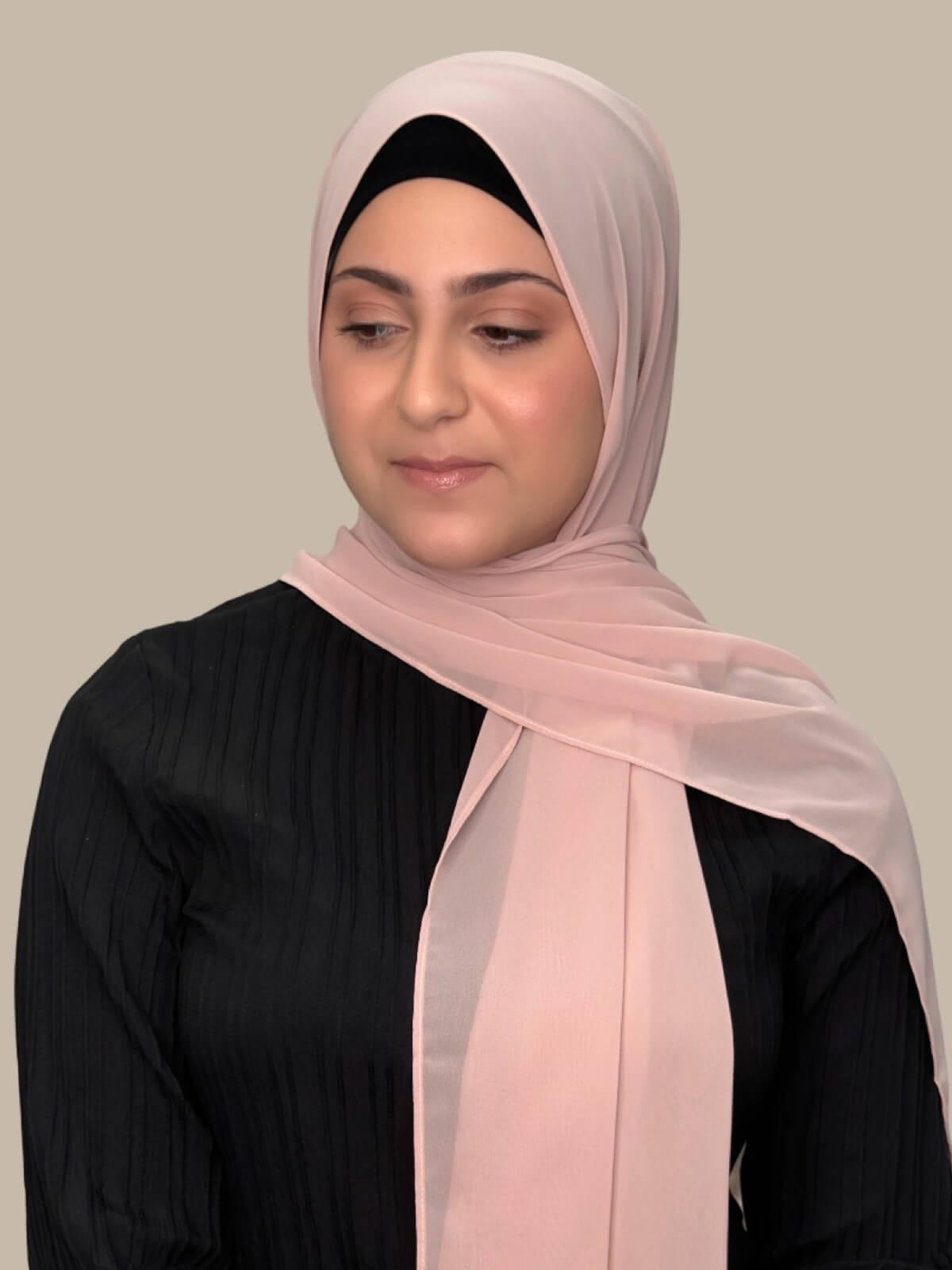 Modish Girl Luxury Chiffon Hijab-Pearl