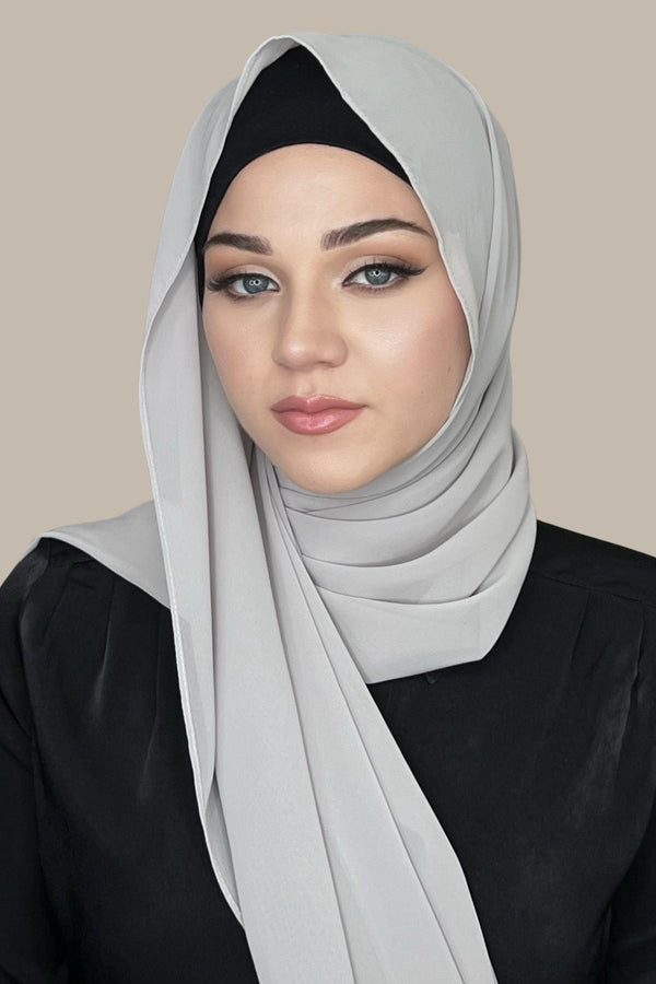 Luxury Chiffon Hijab-Light Taupe