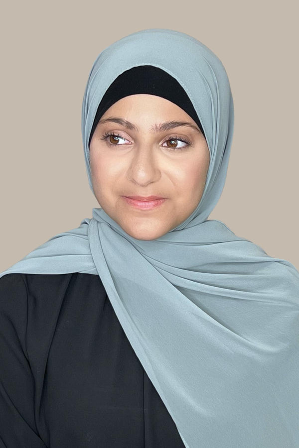 Modish Girl Luxury Chiffon Hijab-Stone Green
