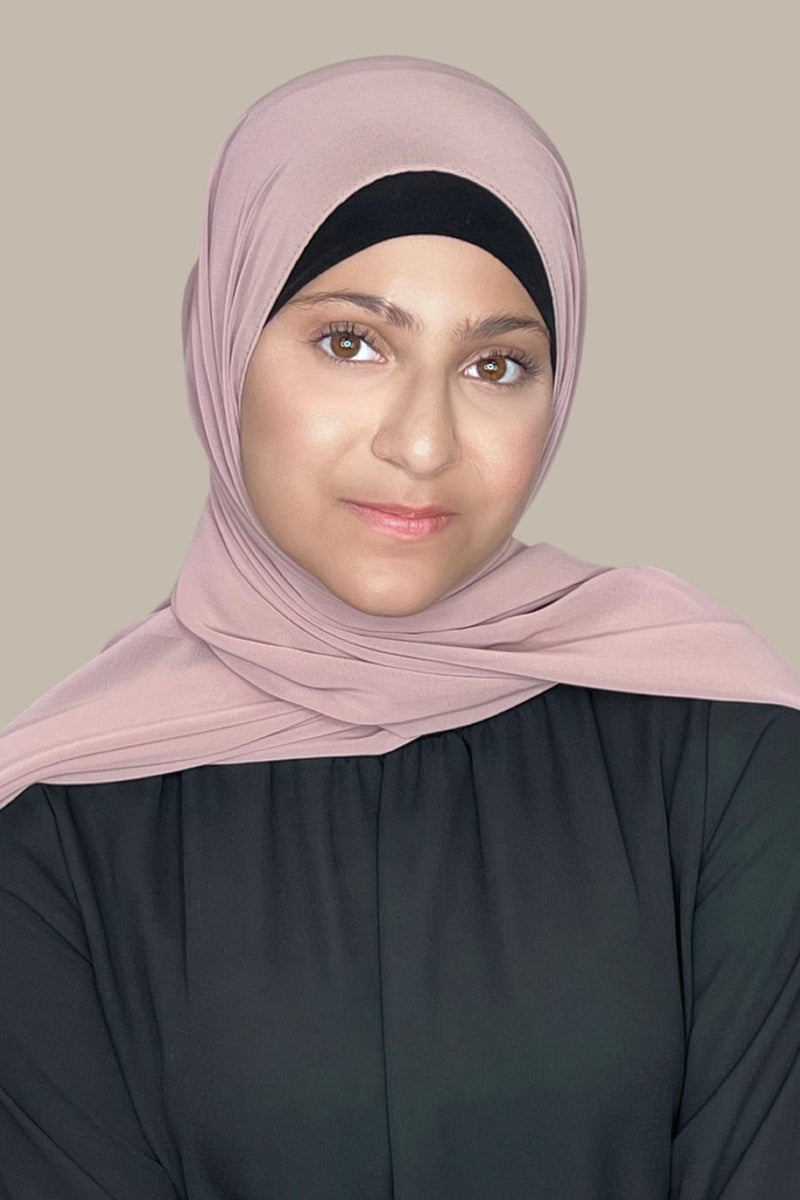 Modish Girl Luxury Chiffon Hijab-Dusty Rose