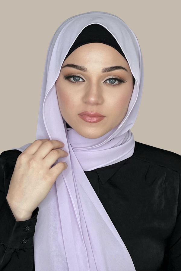 Luxury Chiffon Hijab-Lilac