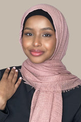 Classic Cotton Hijab-Dusty Rose