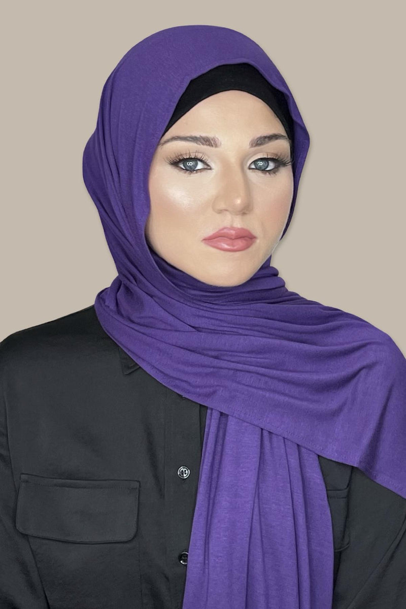 Classic Jersey Hijab-Purple