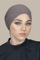 Premium Jersey cross front underscarf-Hazel