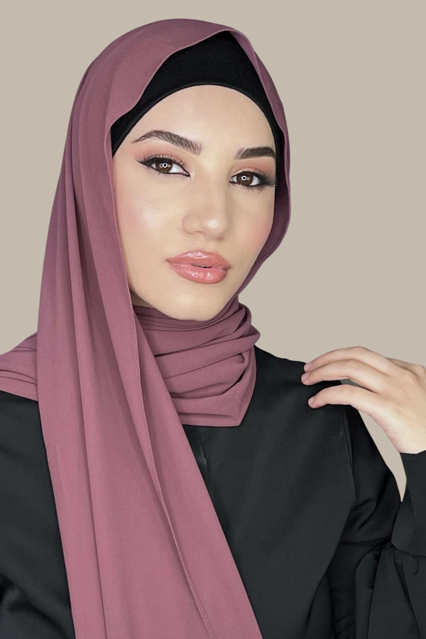 Classic Chiffon Hijab-Plum
