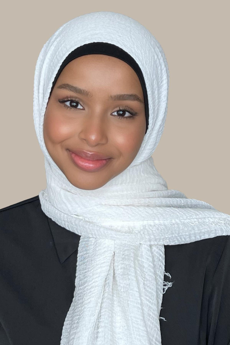 Classic Cotton Hijab-Off White