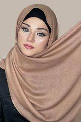 Cotton Modal Hijab-Cappuccino