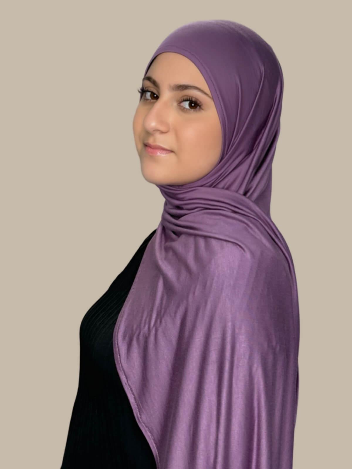 Modish Girl Pre-Sewn Jersey Hijab-Mauve Taupe