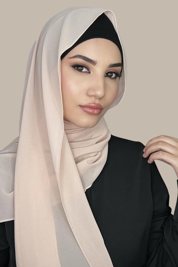 Classic Chiffon Hijab-Pearl