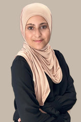 Modish Girl Pre-Sewn Jersey hijab-Warm Taupe