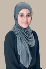 Modish Girl Instant Premium Jersey Hijab-Pebble Grey