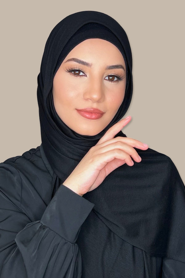 Classic Jersey hijab-Black