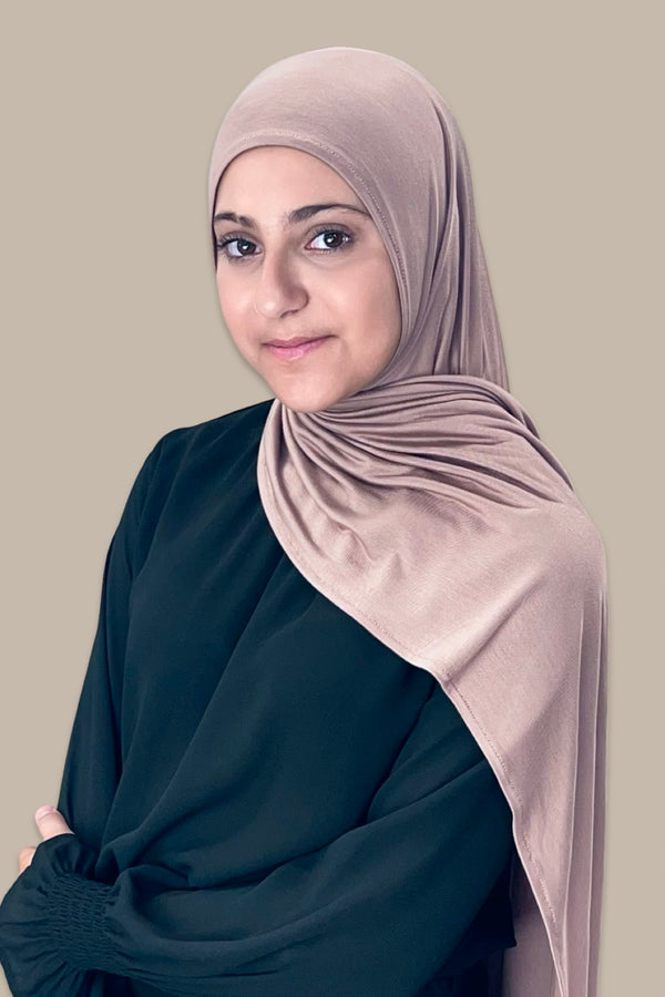 Modish Girl Instant Premium Jersey hijab-Pale Taupe