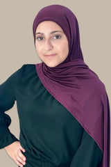 Modish Girl Instant Premium Jersey Hijab-Wine