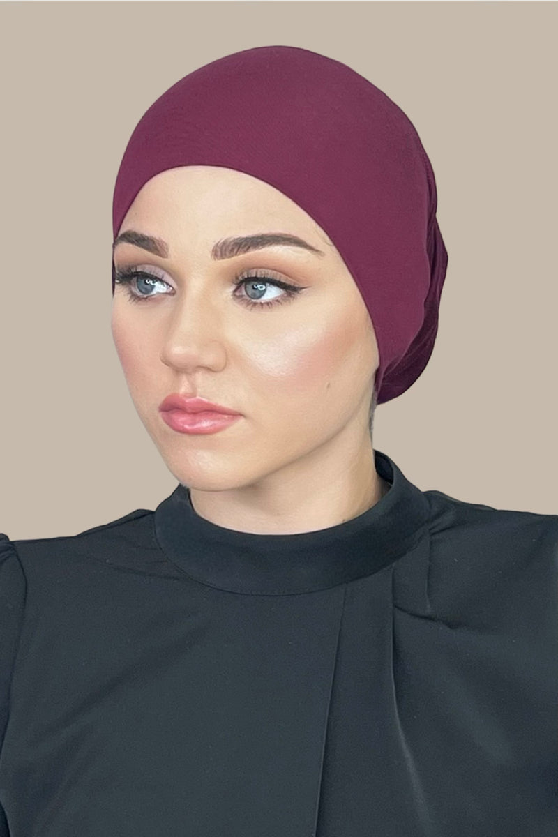 Premium Jersey Underscarf-Burgundy