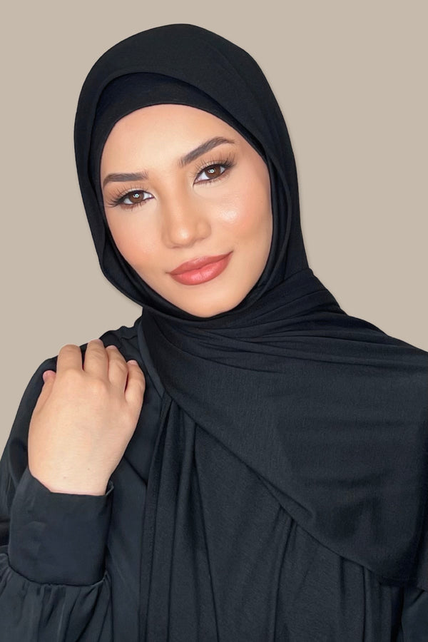 Classic Jersey hijab-Black