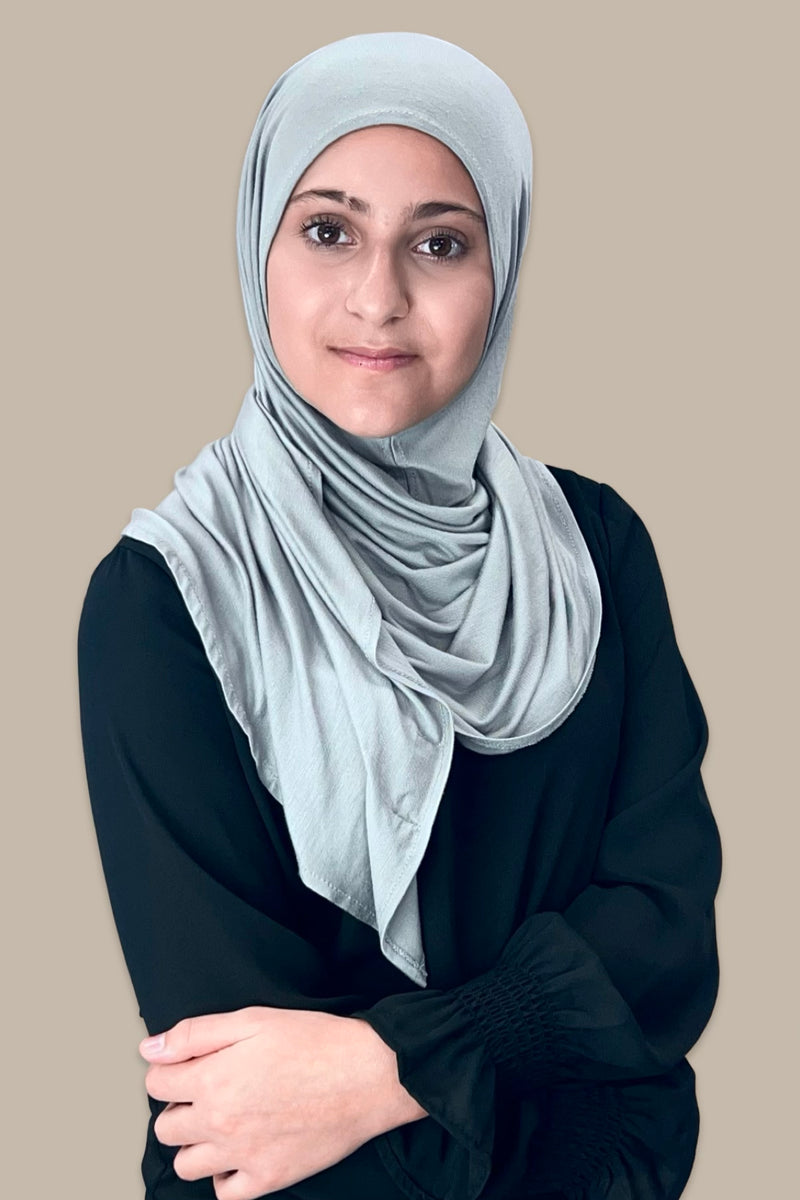 Modish Girl Instant Premium Jersey Hijab-Chic Grey