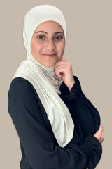 Modish Girl Instant Premium Jersey Hijab-Ivory