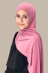 Modish Girl Pre-Sewn Jersey Hijab-Pale Rose