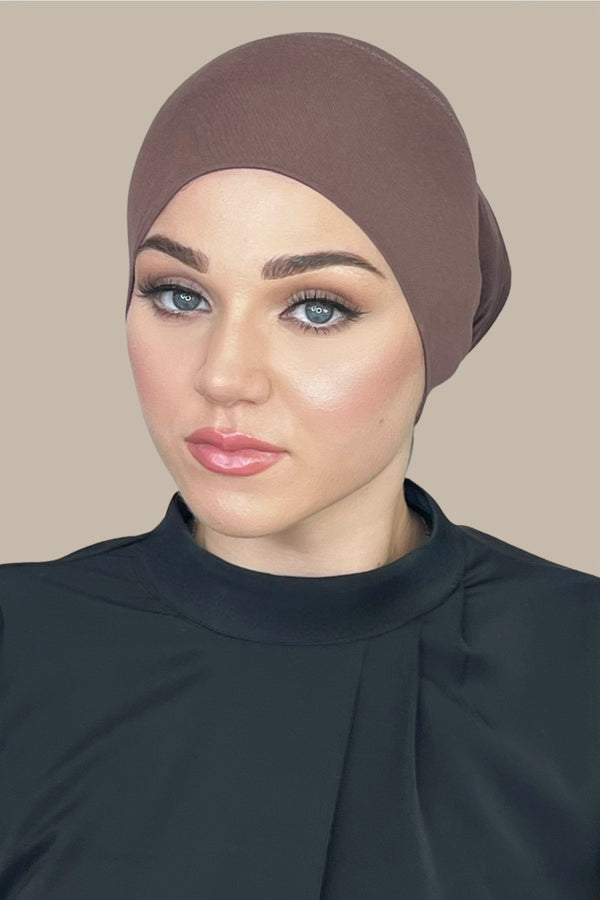 Premium Jersey Underscarf-Mocha Brown