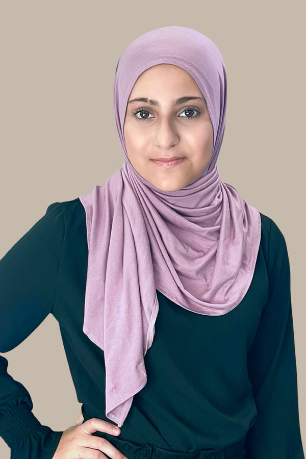 Modish Girl Instant premium jersey hijab-Khaki Rose