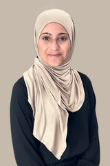 Modish Girl Instant Premium Jersey Hijab-Vanilla