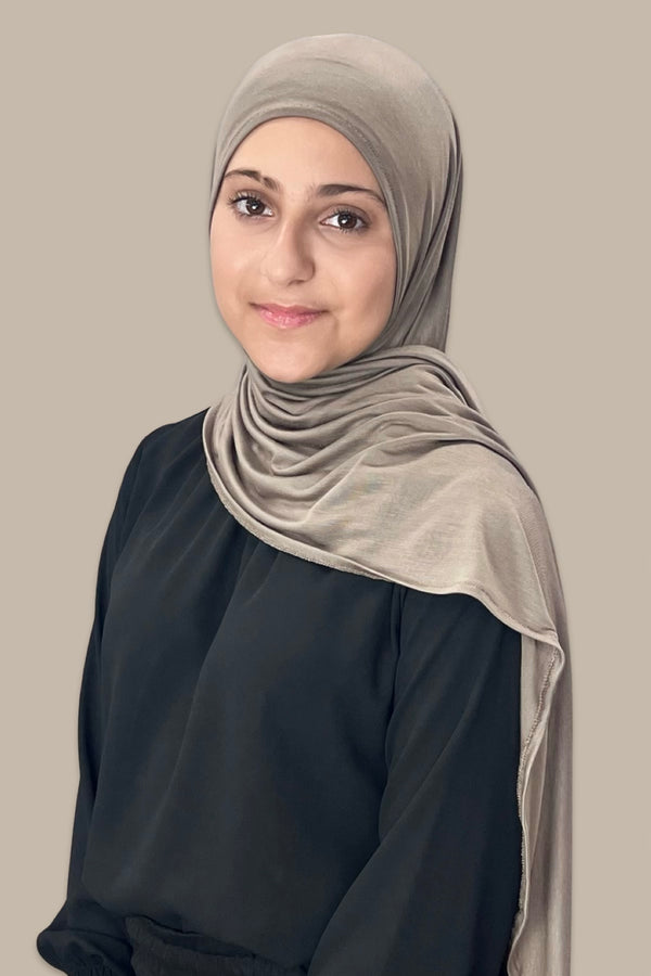 Modish Girl Instant Premium Jersey Hijab-Sandstone