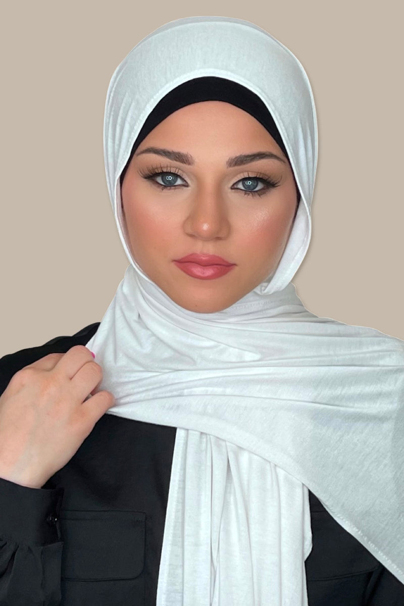 Classic Jersey Hijab-White