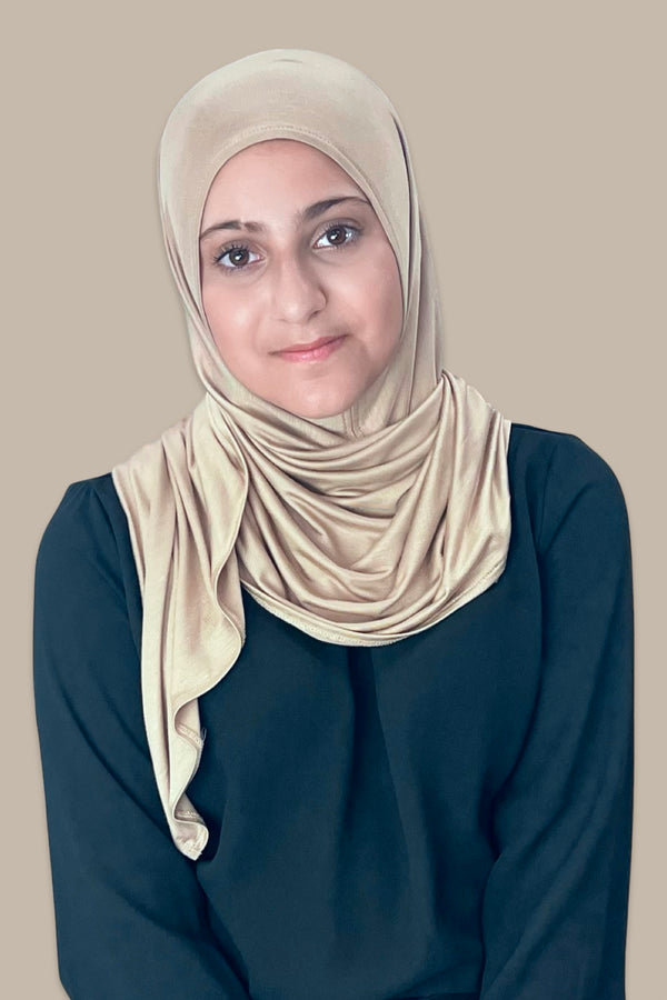 Modish Girl Pre-Sewn Jersey Hijab-Oak