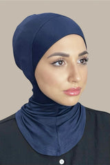 Premium Jersey Full Coverage Underscarf-Navy