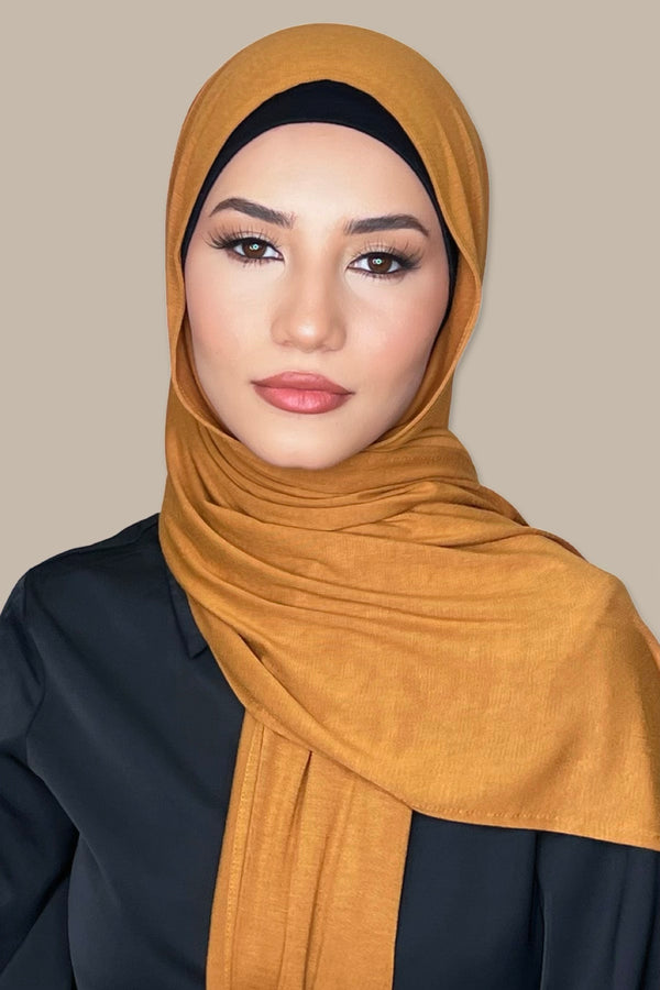 Classic Jersey Hijab-Goldenrod