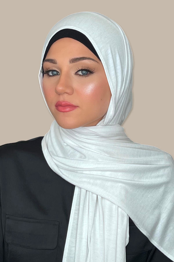 Classic Jersey Hijab-White