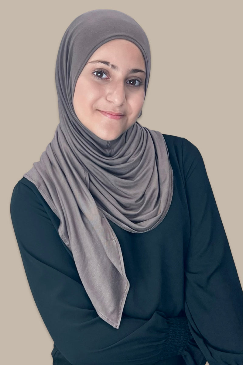 Modish Girl Pre-Sewn Jersey Hijab-Hazel