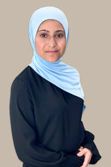 Modish Girl Instant Premium Jersey Hijab-Baby Blue