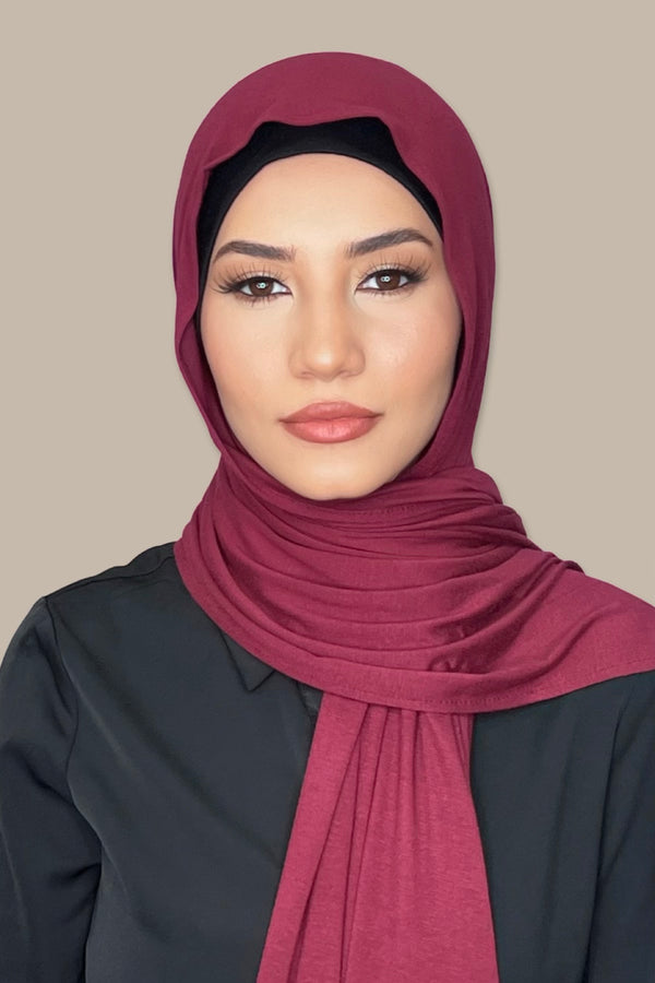 Classic Jersey Hijab-Plum