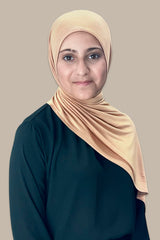Modish Girl Instant Premium Jersey Hijab-Honey