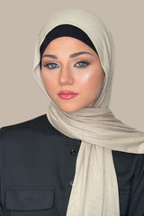 Classic Jersey Hijab-Sandstone