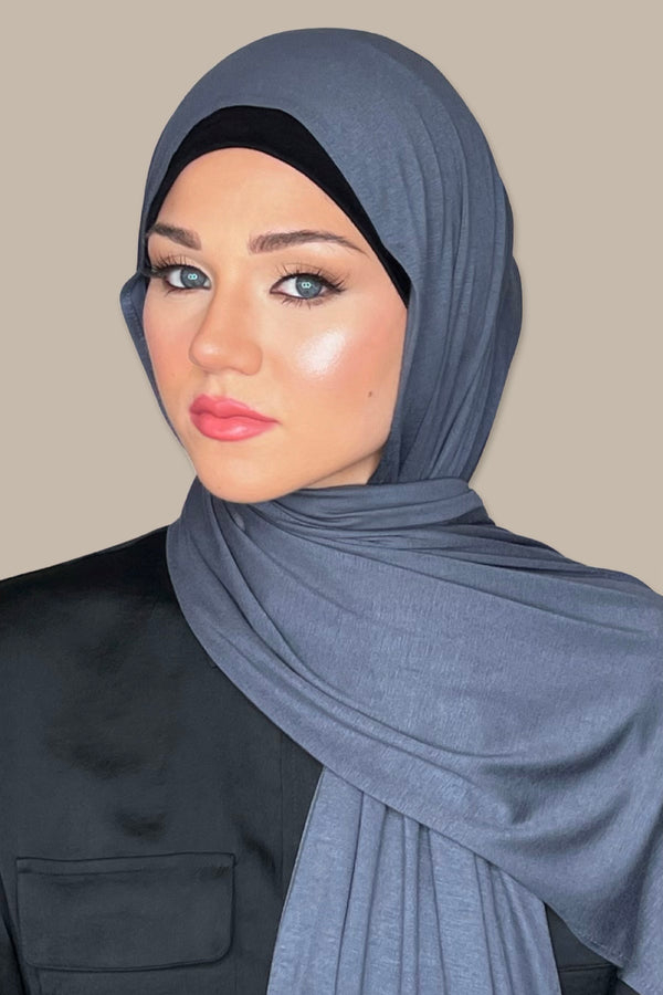 Classic Jersey hijab-Charcoal