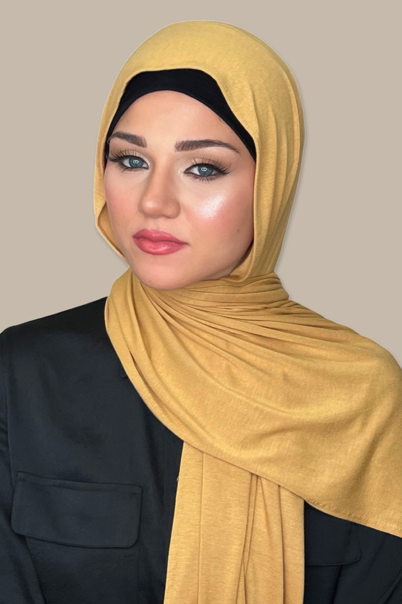 Classic Jersey Hijab-Butterscotch