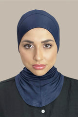 Premium Jersey Full Coverage Underscarf-Navy