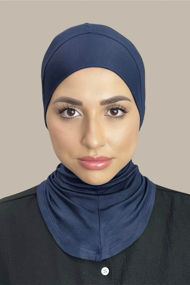 Premium Jersey Full Coverage Underscarf-Navy