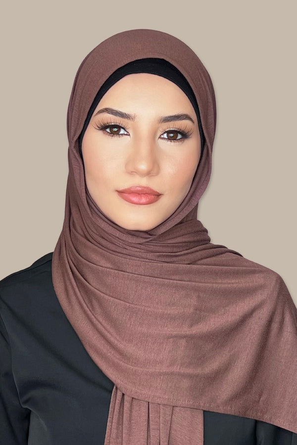 Classic Jersey hijab-Mocha