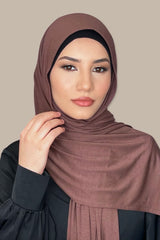 Classic Jersey hijab-Mocha