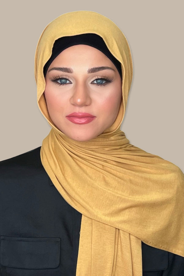 Classic Jersey Hijab-Butterscotch