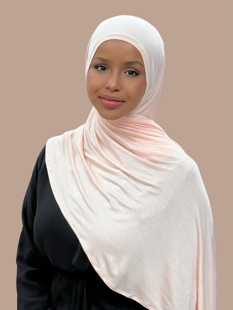 Pre-Sewn Jersey Hijab-Pearl